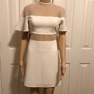 EXPRESS white mini dress